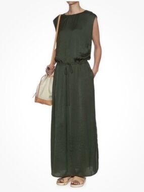 Vince | Dresses | Vince Light Green Tencel Tie Back Dress | Poshmark